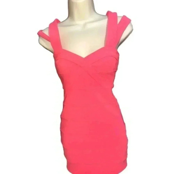Beautiful Ribbed Minidress in Tangerine! - Picture 7 of 12